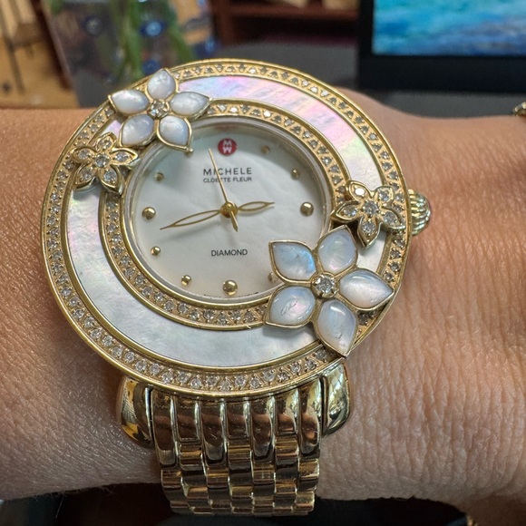 $6999 Michele Cloette Fleur Diamond Watch Limited Edition #0004/1000 - Picture 5 of 14